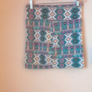 Large Charlotte Russe Aztec Pencil Skirt